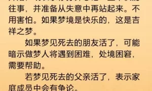 梦里不能和去世的人说话 投胎之前会托梦给家人吗缩略图