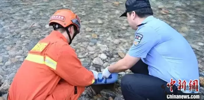 武夷山野生娃娃鱼搁浅 警消合力救助放生插图1