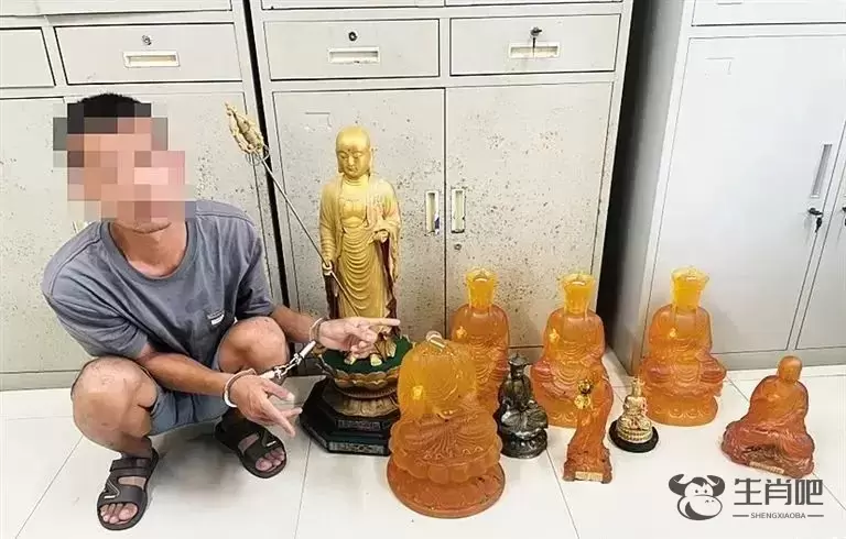 海南一寺庙10尊佛像被盗！男子再次行窃时被当场逮住插图