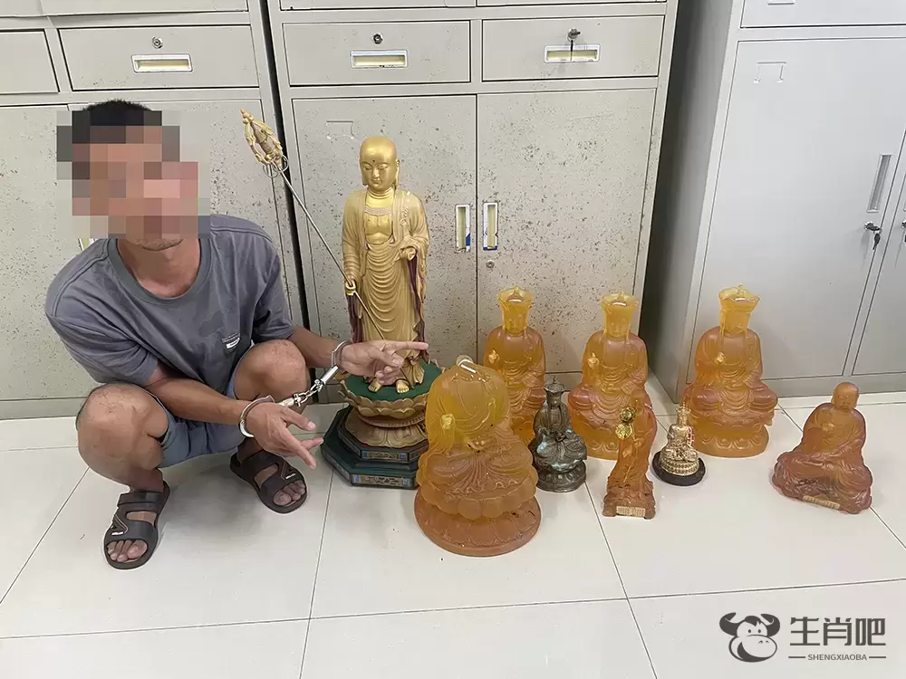 海南澄迈一寺庙十尊佛像被盗，嫌疑人再次行窃时被警方抓获插图