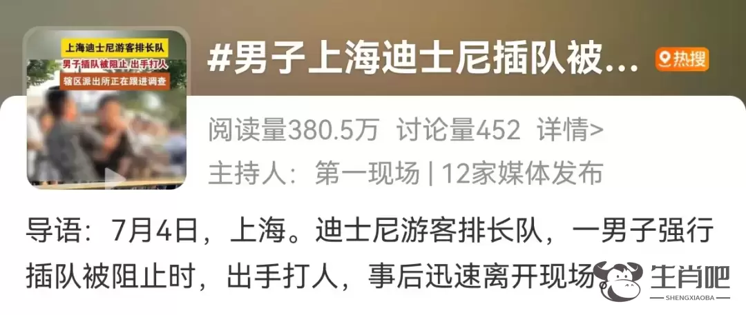 “男子插队不成动手伤人”“IP玩偶溢价20倍”……迪士尼接连上热搜，黄牛乱象何时休？插图