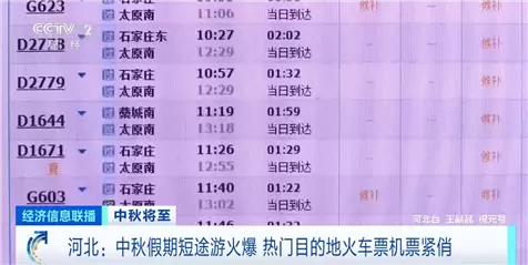 中秋假期短途游火爆 热门目的地火车票机票紧俏插图
