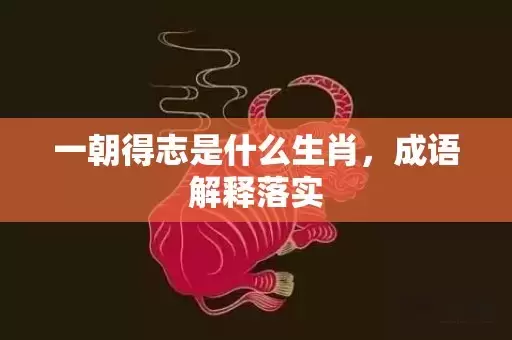 一朝得志是什么生肖，成语解释落实插图