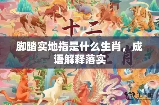 脚踏实地指是什么生肖，成语解释落实插图