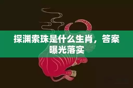 探渊索珠是什么生肖，答案曝光落实插图