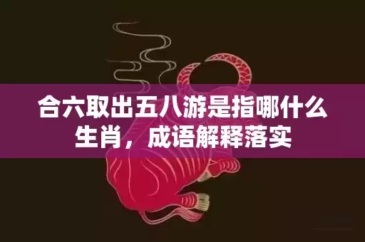 合六取出五八游是指哪什么生肖，成语解释落实插图