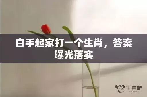 白手起家打一个生肖，答案曝光落实插图