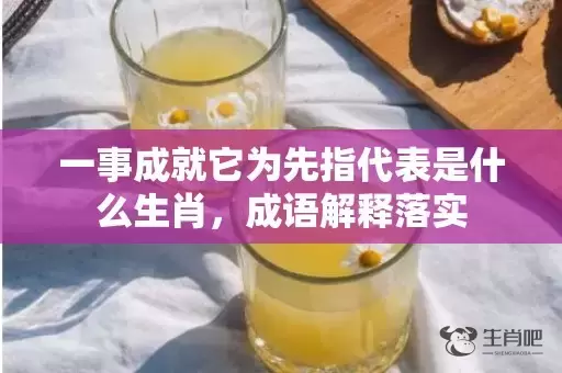 一事成就它为先指代表是什么生肖，成语解释落实插图