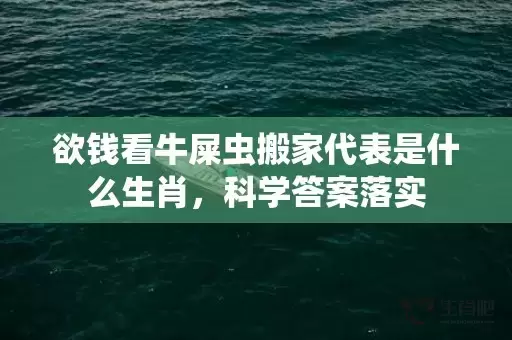 欲钱看牛屎虫搬家代表是什么生肖，科学答案落实插图