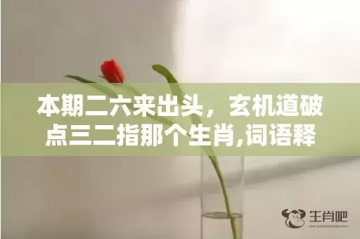 本期二六来出头，玄机道破点三二指那个生肖,词语释义解释落实插图