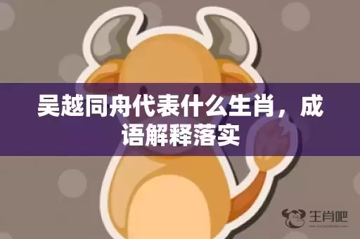 吴越同舟代表什么生肖，成语解释落实插图