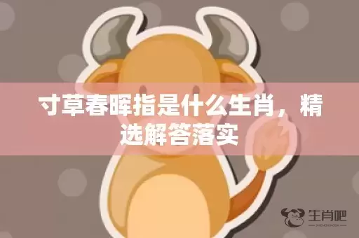 寸草春晖指是什么生肖，精选解答落实插图