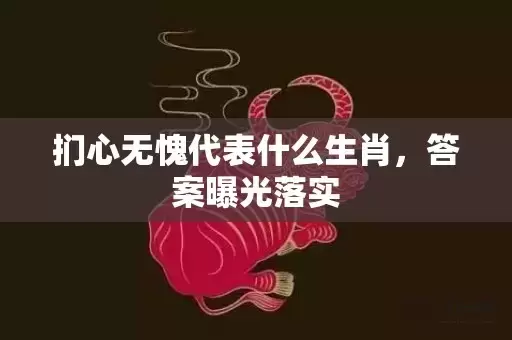 扪心无愧代表什么生肖，答案曝光落实插图