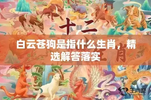 白云苍狗是指什么生肖，精选解答落实插图