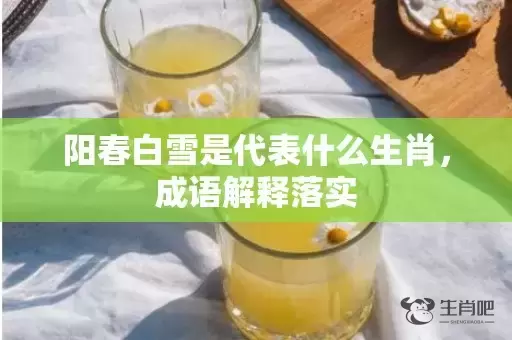 阳春白雪是代表什么生肖，成语解释落实插图