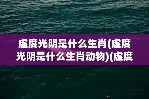 虚度光阴是什么生肖(虚度光阴是什么生肖动物)(虚度光阴是什么生肖动物)插图