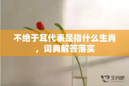 不绝于耳代表是指什么生肖，词典解答落实插图