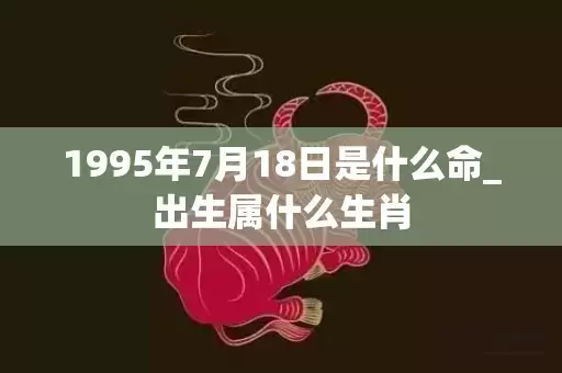 1995年7月18日是什么命_出生属什么生肖插图