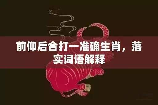 前仰后合打一准确生肖，落实词语解释插图