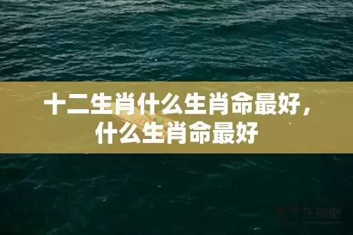 十二生肖什么生肖命最好，什么生肖命最好插图