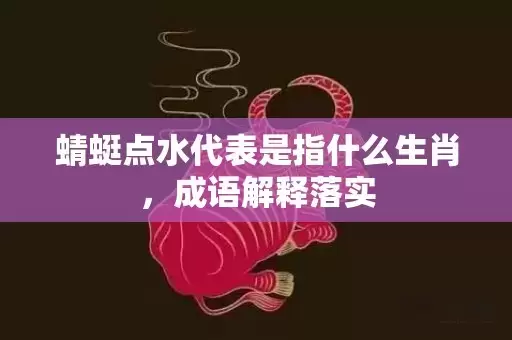 蜻蜓点水代表是指什么生肖，成语解释落实插图